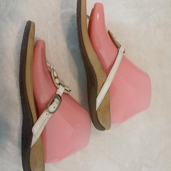 VIONICS THONGS WITH GOLD-TONE EMBELLISMENT - Picture 3 of 6